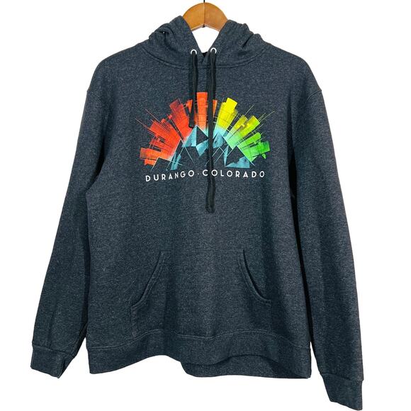 Lone Rock Clothing Sweatshirt Durango CO Hoodie Long Sleeve Comfy - XL - Picture 1 of 4